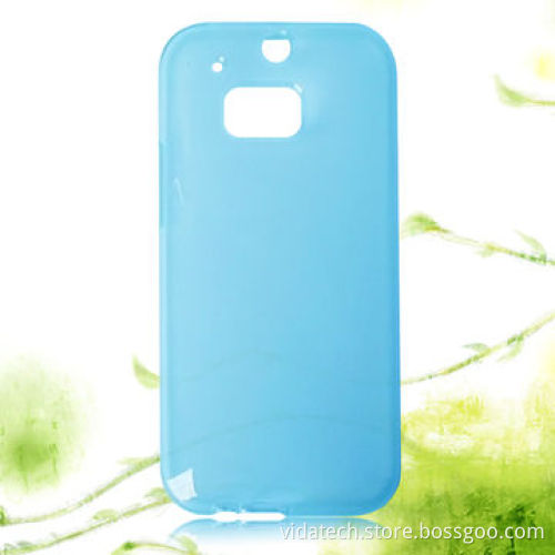 Smooth Surface Translucent Soft with Frosted Matte Finish Inner TPU Protective Case for HTC M8